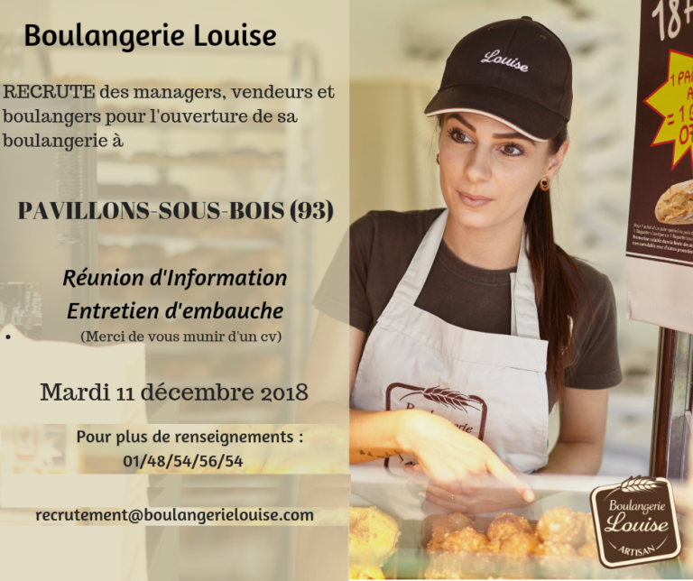 RECRUTEMENT BOULANGERIE LOUISE - Mission Locale